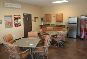 Lounge area at All Inside Storage Premium