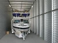 Inside boat storage